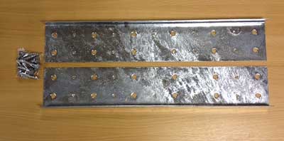 Joist end repair plate kit